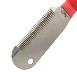 Brofa Stripping Knife Coarse 18,5 cm zbliżenie oštrice za trimanje guste i oštre dlake