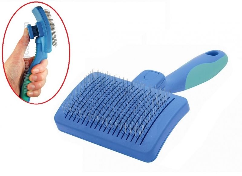 Vivog samočisteća slicker četka za pse i mačke 6 x 4,5 cm