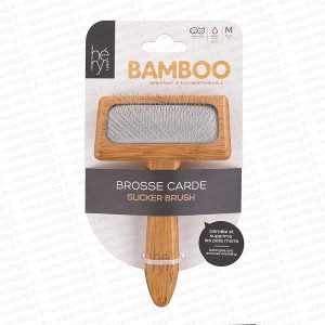 Hery Bamboo slicker četka M 10 x 5 cm za pse i mačke