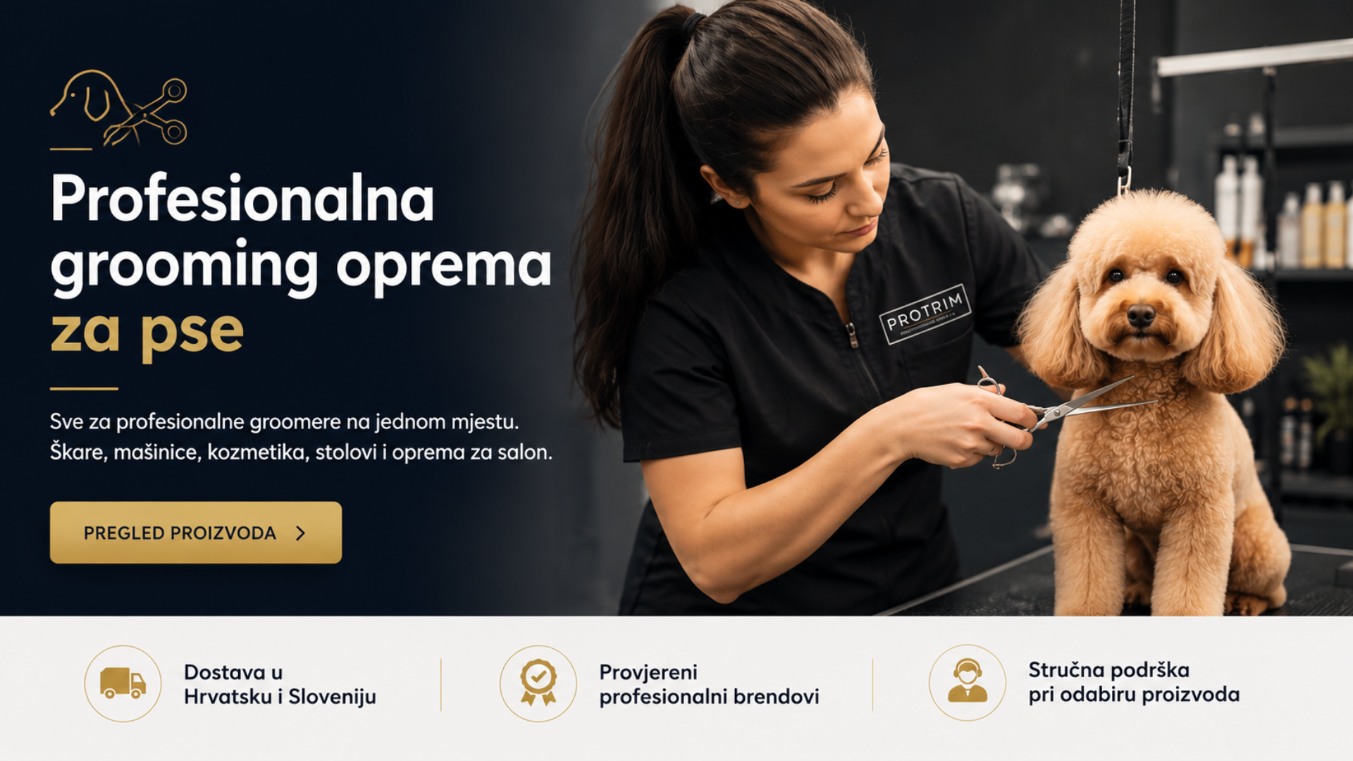 Profesionalna grooming oprema za pse