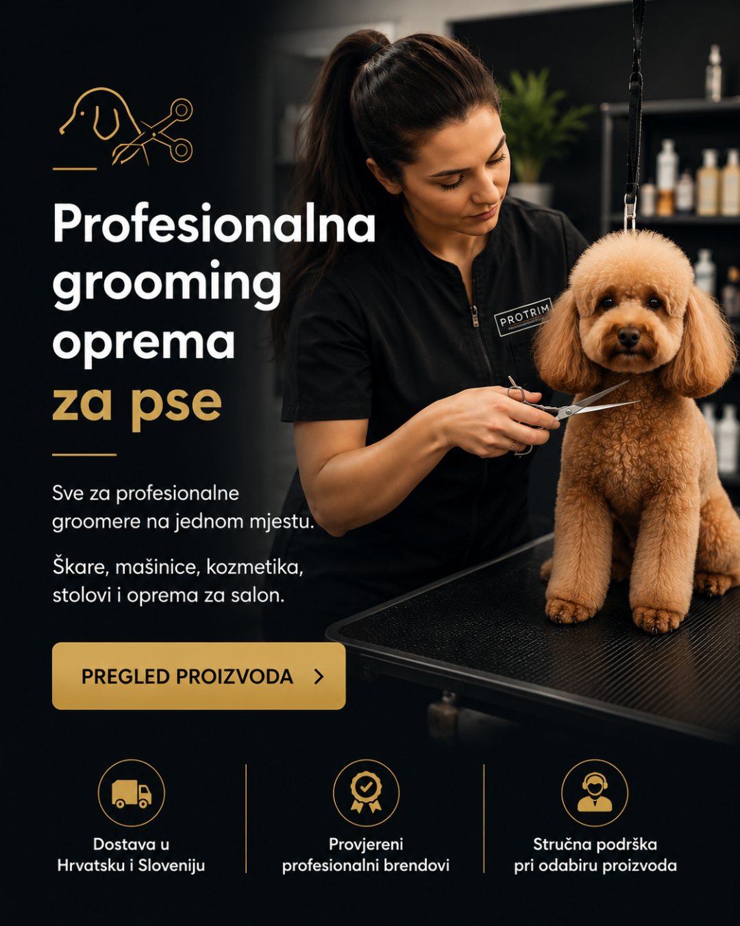 Profesionalna grooming oprema za pse
